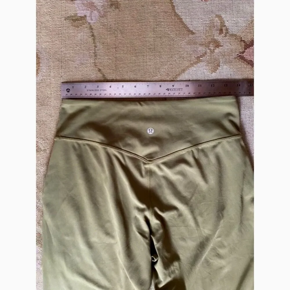 EUC Lululemon Align High-Rise Cropped Jogger Bronze Green 8